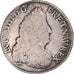 Moneda, Francia, Louis XIV, 1/4 Ecu aux palmes, 1694, Paris, BC+, Plata