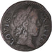 Coin, France, Louis XIV, Denier Tournois, 1648, Paris, VF(30-35), Copper