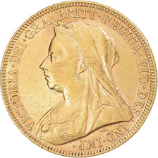 Moeda, Grã-Bretanha, Victoria, Sovereign, 1894, AU(55-58), Dourado, KM:785