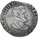 Moeda, França, Henri IV, 1/2 Franc, 1597, Lyon, Rara, VF(30-35), Prata