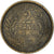 Coin, Tunisia, Anonymous, 2 Francs, AH 1364/1945, Paris, EF(40-45)