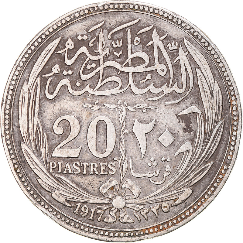 Egyptian 1916 silver 20 Piastres coin buy