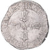 Moneta, Francia, 1/4 d'écu à la croix feuillue de face, 1605, La Rochelle, BB