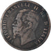 Monnaie, Italie, Vittorio Emanuele II, 10 Centesimi, 1862, B+, Cuivre, KM:11.2