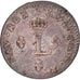 Munten, Frankrijk, Louis XV, Double sol (2 sous) en billon, 2 Sols, 1744