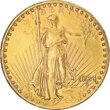 Monnaie, États-Unis, Saint-Gaudens, $20, Double Eagle, 1924, U.S. Mint