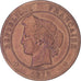 Moneda, Francia, Cérès, 10 Centimes, 1872, Paris, BC+, Bronce, KM:815.1