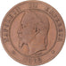 Monnaie, France, Napoleon III, 10 Centimes, 1862, Paris, TB+, Bronze