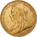 Gran Bretaña, Victoria, Sovereign, 1895, Oro, MBC+, KM:785