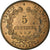 Münze, Frankreich, Cérès, 5 Centimes, 1881, Paris, VZ+, Bronze, Gadoury:157a