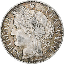 Frankrijk, Franc, Cérès, 1887, Paris, Zilver, ZF+, Gadoury:465a, KM:822.1