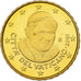 CIUDAD DEL VATICANO, Benedict XVI, 10 Euro Cent, Prueba, 2010, Rome, Latón