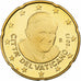 VATICAN CITY, Benedict XVI, 20 Euro Cent, Proof, 2013, Rome, Brass, MS(65-70)