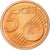 Monaco, Rainier III, 5 Euro Cent, Proof / BE, 2001, Paris, Copper Plated Steel