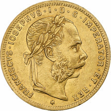 Austria, Franz Joseph I, 8 Florins-20 Francs, 1887, Oro, EBC, KM:2269