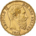 Belgium, Leopold II, 20 Francs, 20 Frank, 1870, Gold, EF(40-45), KM:37