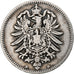 Empire allemand, Wilhelm I, Mark, 1873, Munich, Argent, TB+, KM:7