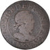 Moeda, França, Double Tournois, (1614-1616), Amiens, F(12-15), Cobre, Gadoury:7