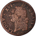 Moneta, Francia, Louis XVI, Sol ou sou, Sol, 1782, Aix, MB, Rame, KM:578.17