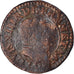 Moneta, Francia, Louis XIII, Double Tournois, 1615, Lyon, MB, Rame, CGKL:342