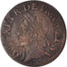 Moeda, França, Louis XIII, Double tournois de Warin, 1642, VF(30-35), Cobre