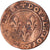 Moeda, França, Louis XIII, Double Tournois, 1626 ?, Poitiers, VF(20-25), Cobre