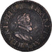 Moneda, Francia, Henri IV, Double Tournois, 1606, Paris, MBC, Cobre, CGKL:222