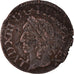 Moneta, Francia, Louis XIII, Double Tournois, 1643, Tours, MB+, Rame, CGKL:516