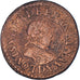 Moneta, Francia, Louis XIII, Double Tournois, 1618, Lyon, MB, Rame, CGKL:344