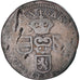 Monnaie, Pays-Bas espagnols, Flandre, Charles II, Liard, 12 Mites, 1699, Bruges