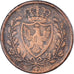 Monnaie, États italiens, SARDINIA, Carlo Felice, 5 Centesimi, 1826, Genoa, TB+