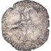 Munten, Frankrijk, Henri IV, 1/8 Ecu, 160[?], Nantes, FR, Zilver, Duplessy:1225