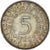 Moeda, ALEMANHA - REPÚBLICA FEDERAL, 5 Mark, 1960, Hamburg, EF(40-45), Prata