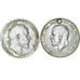 Münze, United Kingdom, pair of penny earrings, 1909 & 1936, Silver-plated, S+