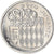 Coin, Monaco, Rainier III, 1/2 Franc, 1982, MS(63), Nickel, KM:145, Gadoury:MC