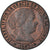 Coin, Spain, Isabel II, Centimo, 1867, Barcelona, AU(55-58), Copper, KM:633.1