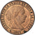 Coin, Spain, Isabel II, Centimo, 1867, Barcelona, MS(60-62), Copper, KM:633.1