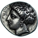 Moneda, Thessaly, Drachm, ca. 380-370 BC, Larissa, MBC+, Plata, HGC:4-448