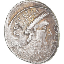 Moneta, Julius Caesar, Denarius, February-March 44 BC, Rome, MB+, Argento