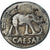Moeda, Julius Caesar, Denarius, 49 BC, Rome, VF(30-35), Prata, Crawford:443/1