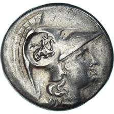 Moneda, Pamphylia, Tetradrachm, ca. 205-100 BC, Side, Countermark, MBC, Plata