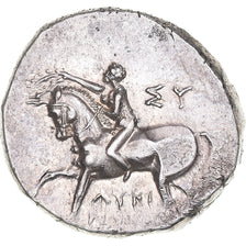 Munten, Calabrië, Didrachm, ca. 272-240 BC, Tarentum, PR, Zilver, HN Italy:1025