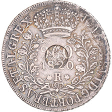 Moneda, Brasil, João VI, 960 Reis, 1820, Rio de Janeiro, Countermark, MBC+