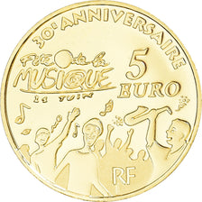 França, 5 Euro, 2011, Monnaie de Paris, fête de la musique, MS(65-70)