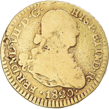 Coin, Colombia, Ferdinand VII, Escudo, 1820, VF(20-25), Gold, KM:64.1