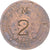 Moneda, Argentina, 2 Centavos, 1884, Buenos Aires, Countermark, BC+, Cobre