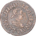 Moneta, Francia, Louis XIII, Denier Tournois, 1620, Paris, BB+, Rame, CGKL:400