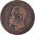 Moneda, Italia, Vittorio Emanuele II, 10 Centesimi, 1862, Paris, BC+, Cobre
