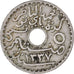 Moneda, Túnez, Muhammad al-Nasir Bey, 5 Centimes, 1919, Paris, MBC, Níquel -