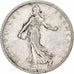 France, Franc, Semeuse, 1907, Paris, Silver, VF(30-35), Gadoury:467, KM:844.1